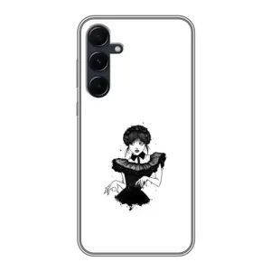 Чехлы Венсдей на Samsung Galaxy A55 Уэнсдей (AlphaPrint) (танец Уэнздей)