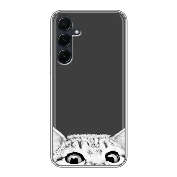 Чохол з принтом «Виглядає котик» для Samsung Galaxy A55 Чохол з принтом «Виглядає котик» для Samsung Galaxy A55