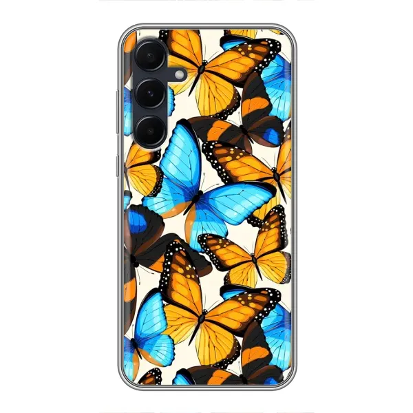 Чехол с принтом «Яркие бабочки» для Samsung Galaxy A55 Чехол с принтом «Яркие бабочки» для Samsung Galaxy A55