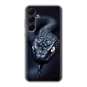 Чехол с картинкой «Хищники» для Samsung Galaxy A55 (Черная змея)