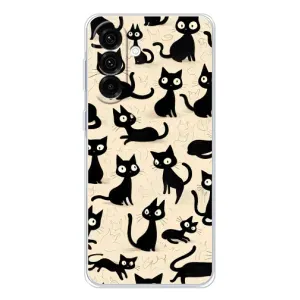 Чохол з малюнком кіт на Samsung Galaxy A56 5G (Чорні коти)