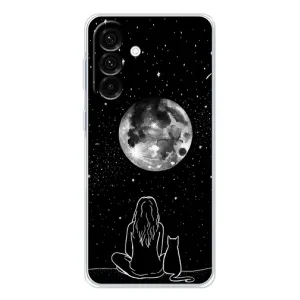 Чохол з малюнком кіт на Samsung Galaxy A56 5G (Дівчина з котом)