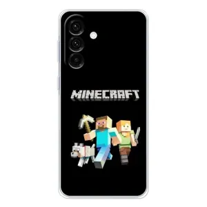 Чохол Майнкрафт на Samsung Galaxy A56 5G (AlphaPrint) Minecraft (герої Minecraft)