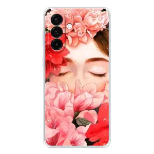 Чехлы (ART) Цветы на Samsung Galaxy A56 5G (VPrint) (Глаза в цветах)