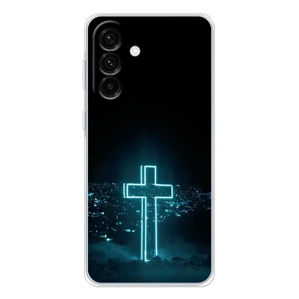 Чехол с принтом «Крест и город» для Samsung Galaxy A56 5G