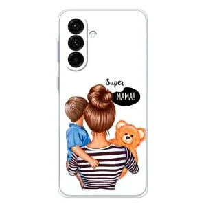 Чехол с печатью для Samsung Galaxy A56 5G - (Мама с ребенком) (AlphaPrint) (Мама с сыном)