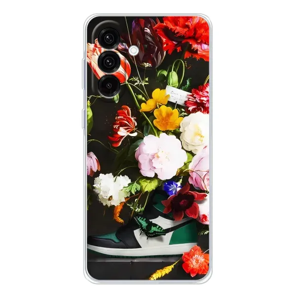 Чохол з принтом «Nike цветы» для Samsung Galaxy A56 5G