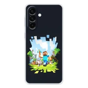 Чохол Майнкрафт на Samsung Galaxy A56 5G (AlphaPrint) Minecraft (персонажі Minecraft)