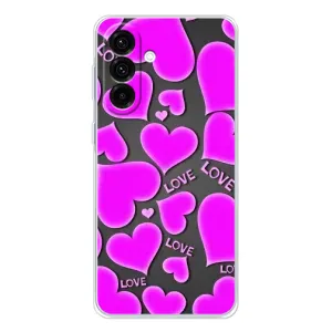 Чехлы для любимой на Гелекси А56 5G (VPrint) (Pink hearts)
