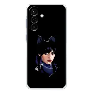 Чехлы Венсдей на Samsung Galaxy A56 5G Уэнсдей (AlphaPrint) (серьезная Уэнздей)