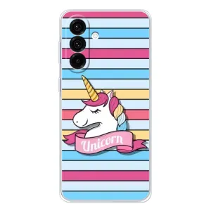 Чехол для Гелекси А56 5G - (Единорожки - Новинки) (AlphaPrint) (Unicorn)