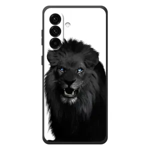 Чехлы с картинками животных Samsung Galaxy A57 (Черный ЛЕВ)