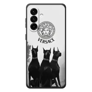 Чехлы VERSACE для Гелекси А57 (PREMIUMPrint) (Доберман Версаче)