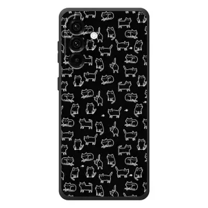 Чехол с принтом для Samsung Galaxy A57 (AlphaPrint) Модные коты