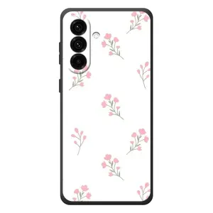 Чехол с розовым рисунком для Samsung Galaxy A57 (Розовые цветы)