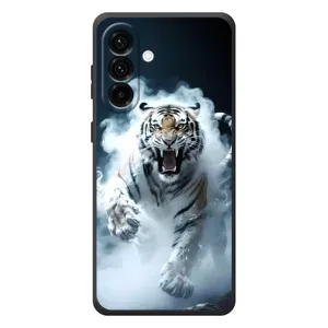 Чохол з картинкою 'Хижаки' для Samsung Galaxy A57 (Білий тигр у диму)