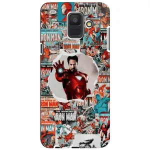 Чехлы с героями Марвел Samsung Galaxy A6 2018, A600F (VPrint) (Айронмен)