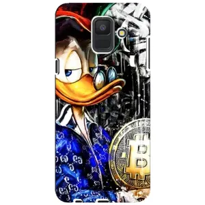 Чехлы для Самсунг А шесть двадцать восемнадцать, А шестьсот Ф - Scrooge MagDag (PREMIUMPrint) (Биткойн Скрудж)