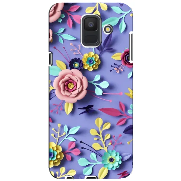 Чехол с принтом «Цветочный дизайн» для Samsung Galaxy A6 2018 (A600F)