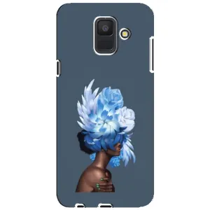 Чехлы (ART) Цветы на Samsung Galaxy A6 2018, A600F (VPrint) (Цветы на голове)