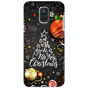 Рождественские Чехлы для Samsung Galaxy A6 2018, A600F (VPrint) (Елочка)