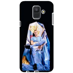 Чехлы с футболистом Ерлинг Холанд для Samsung Galaxy A6 2018, A600F (AlphaPrint) (футболист Холанн)