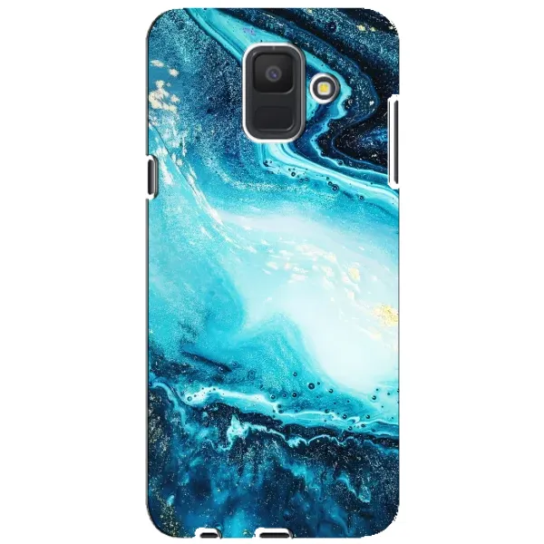 Чехол с принтом «Голубой мрамор» для Samsung Galaxy A6 2018 (A600F)
