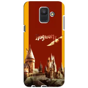 Чехлы с Гарри Поттером для Samsung Galaxy A6 2018, A600F (AlphaPrint) (Hogwarts)