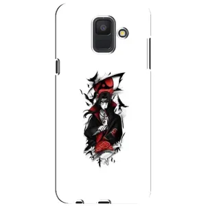 Чехлы на тему: Итачи Учиха для Samsung Galaxy A6 2018, A600F (AlphaPrint) (Итачи с атрибутами)