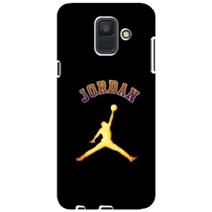 Чехлы для Samsung Galaxy A6 2018, A600F - с картинкой JORDAN (AlphaPrint) (Jordan Gold)