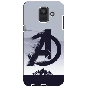 Чехлы с героями Марвел Samsung Galaxy A6 2018, A600F (VPrint) (Команда А)