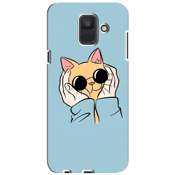Чехол с принтом «Котик в очках» для Samsung Galaxy A6 2018 (A600F)