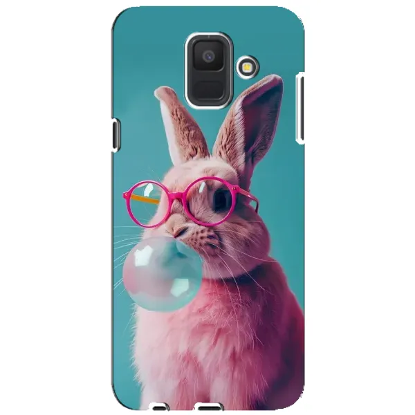 Чохол з принтом «Кролик в окулярах» для Samsung Galaxy A6 2018 (A600F)