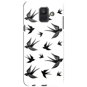 Чехол с птицами на Samsung Galaxy A6 2018, A600F (VPrint) (Ласточки)
