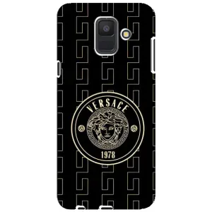 Чехлы VERSACE для Самсунг А шесть двадцать восемнадцать, А шестьсот Ф (PREMIUMPrint) (Лого Версаче)
