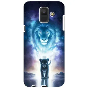 Чехол со Львом для Samsung Galaxy A6 2018, A600F (VPrint) (Маленький лев)