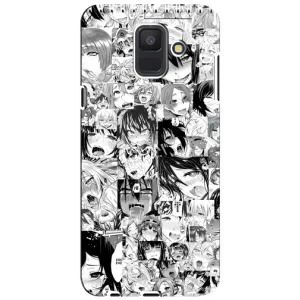 Анимешный чехол для Samsung Galaxy A6 2018, A600F (Ahegao manga)
