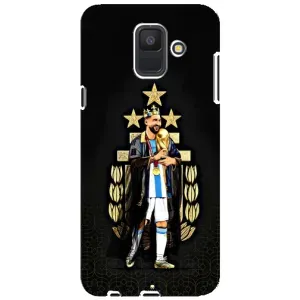 Чехлы для Samsung Galaxy A6 2018, A600F (Leo чемпион) (AlphaPrint) (Месси Король)