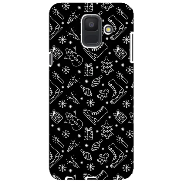 Чехол с принтом «Новогодний фон» для Samsung Galaxy A6 2018 (A600F) Чехол с принтом «Новогодний фон» для Samsung Galaxy A6 2018 (A600F)