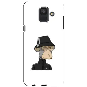Чехлы с Обезьянами NFT для Samsung Galaxy A6 2018, A600F (AlphaPrint) (обезьяна NFT Adidas)