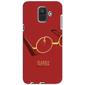 Чехлы с Гарри Поттером для Samsung Galaxy A6 2018, A600F (AlphaPrint) (очки Гарри)