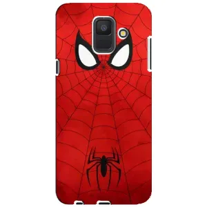 Чехол с человеком пауком для Samsung Galaxy A6 2018, A600F - (AlphaPrint) (Паук (Марвел))