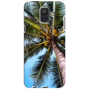 Силиконовый чехол с КАРТИНКАМИ лето для Samsung Galaxy A6 2018, A600F (AlphaPrint) (Пальма)