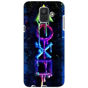 Чехлы с тематикой Киберспорт для Samsung Galaxy A6 2018, A600F (VPrint) (Pleystation лого)