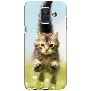Чехлы с Котиками для Samsung Galaxy A6 2018, A600F (VPrint) (Прыжок кота)