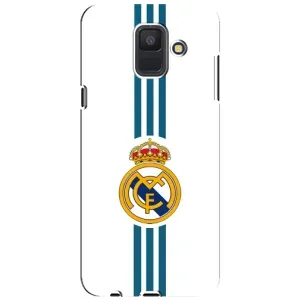 ФК Реал Мадрид чехлы для Samsung Galaxy A6 2018, A600F (AlphaPrint) (Реал Мадрид на белом)