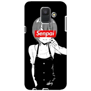 Чехлы Персонажи Аниме Наруто для Samsung Galaxy A6 2018, A600F (AlphaPrint) (Senpai)