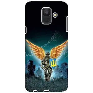Чехлы с картинкой ЗСУ для Samsung Galaxy A6 2018, A600F (AlphaPrint) (Солдат ЗСУ)