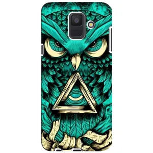 Чехол с птицами на Samsung Galaxy A6 2018, A600F (VPrint) (Сова с глазом)