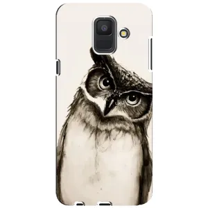 Чехол с птицами на Samsung Galaxy A6 2018, A600F (VPrint) (Сова)